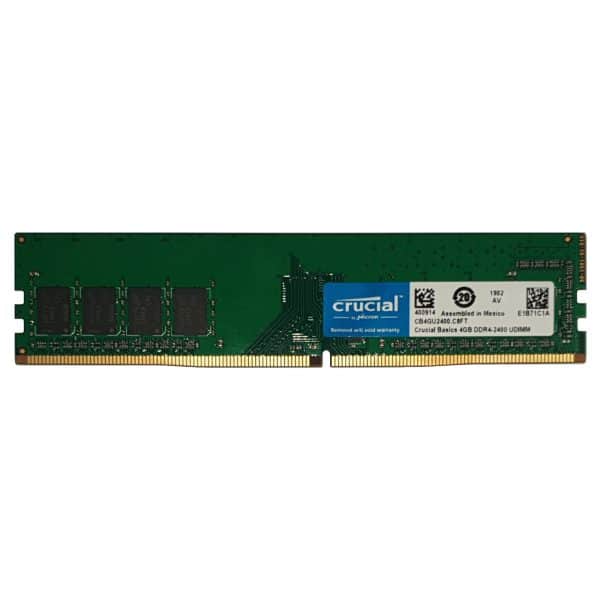 رم کامپیوتر کروشیال تک کاناله Crucial Basics RAM 2400MHz CL17 DDR4 4GB