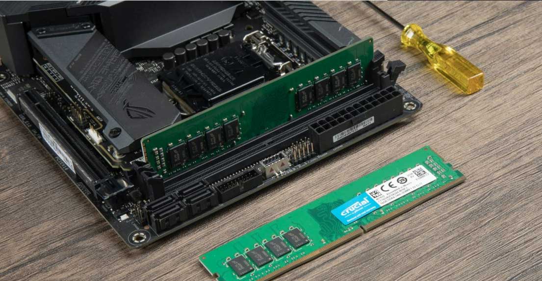رم کامپیوتر کروشیال تک کاناله Crucial UDIMM RAM 2666MHz CL19 DDR4 8GB