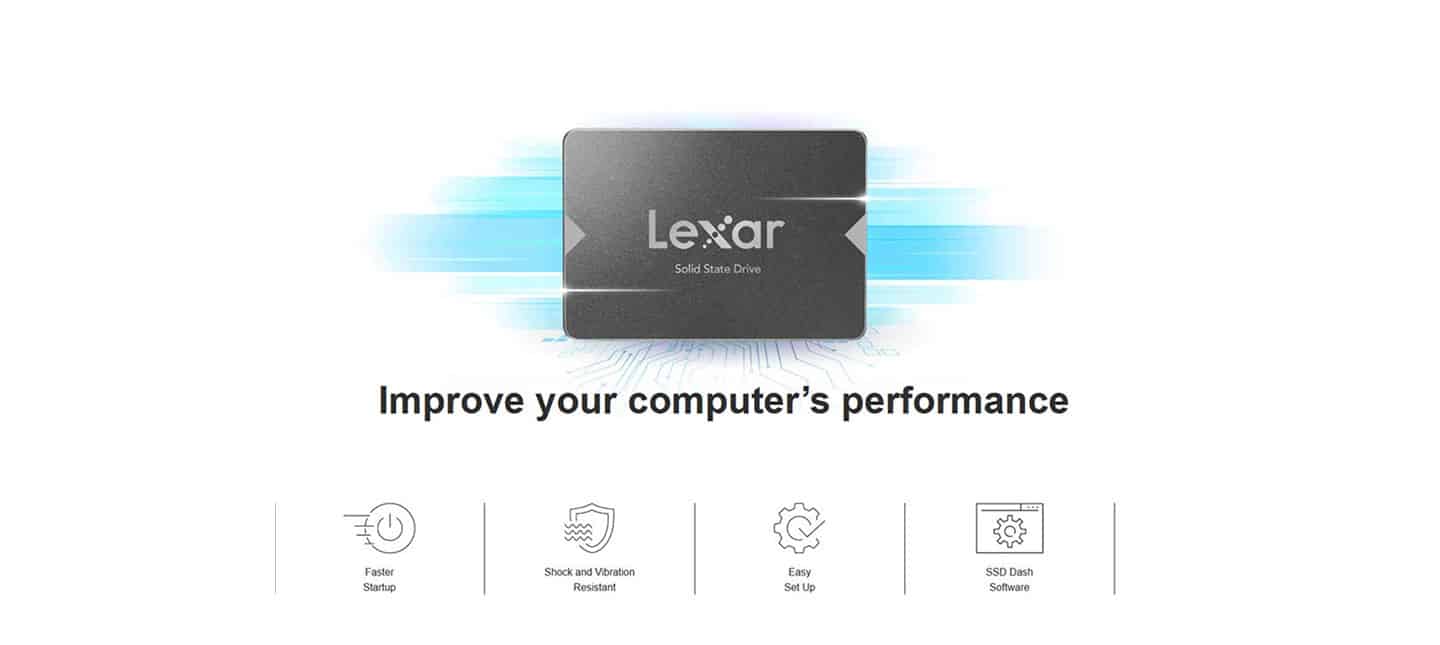 اس اس دی اینترنال لکسار 256 گیگابایت Lexar NS100 SSD