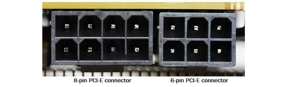 کانکتور ۴+۴ پین و ۸ پین E-ATX منبع تغذیه کامپیوتر